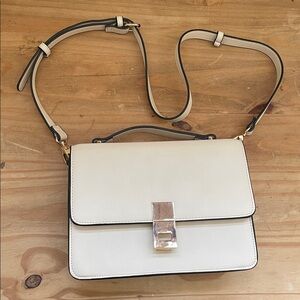 Forever 21 Cream Crossbody Bag